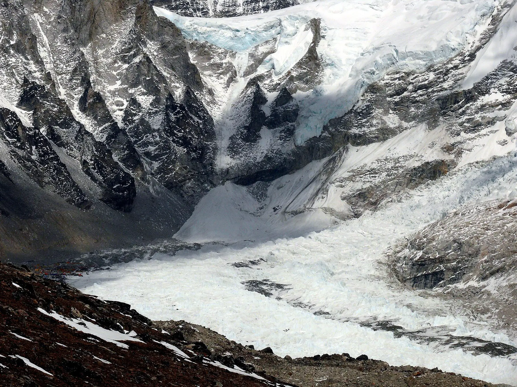 The Khumbu Icefall at altitude